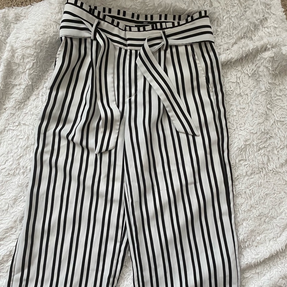 Black and white pants
